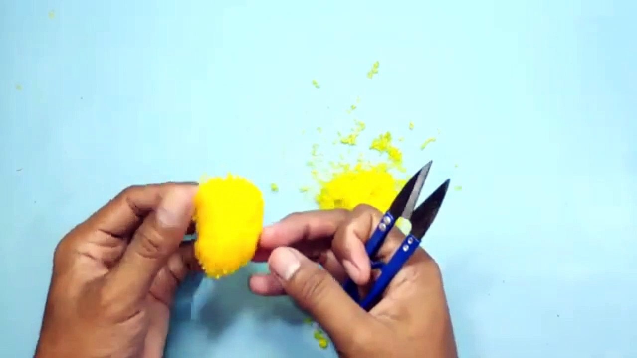 cute pom pom duck woolen toys making easy - duck m