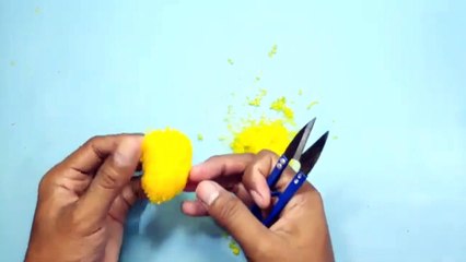 cute pom pom duck woolen toys making easy - duck m