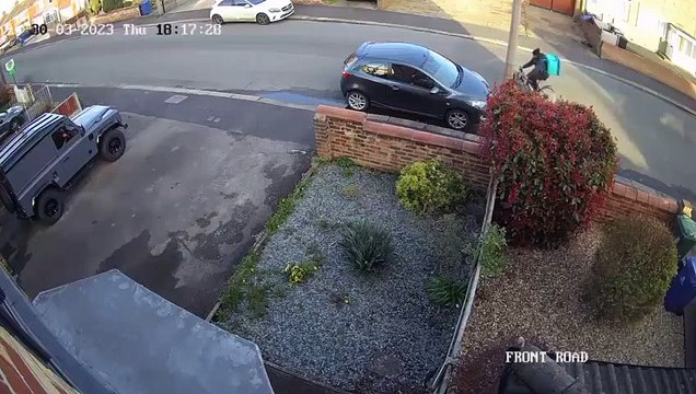 Anger as 'Deliveroo' rider smashes into stationary car in Doncaster