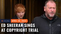 Ed Sheeran plays guitar, sings 'Thinking Out Loud' at copyright trial