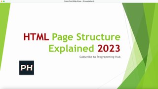 HTML Page Structure Explained in English | Header, Body, Footer | Programming Hub