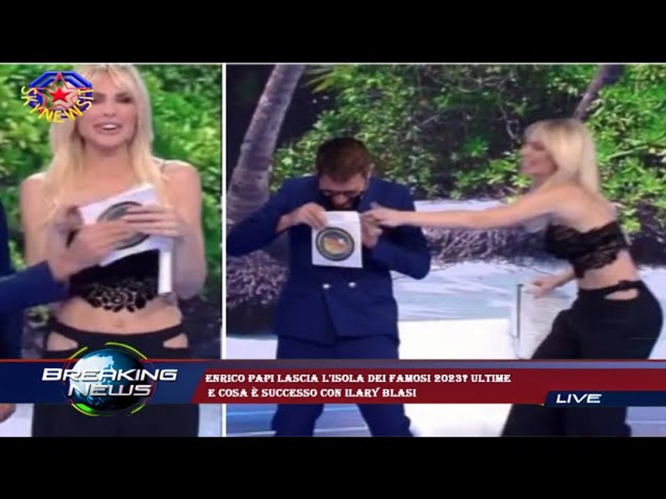 Enrico Papi lascia l'Isola dei Famosi 2023? Ultime  e cosa è successo con Ilary Blasi