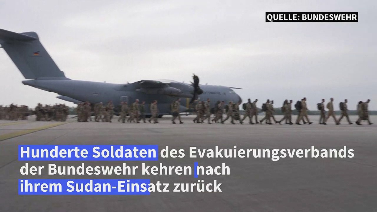 Sudan: bundesregierung würdigt bundeswehr-rückkehrer