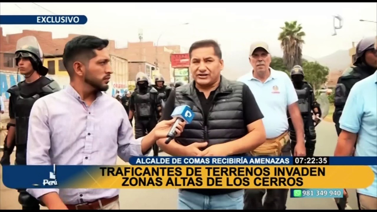 Traficantes de terrenos invaden zonas altas de cerros en Comas