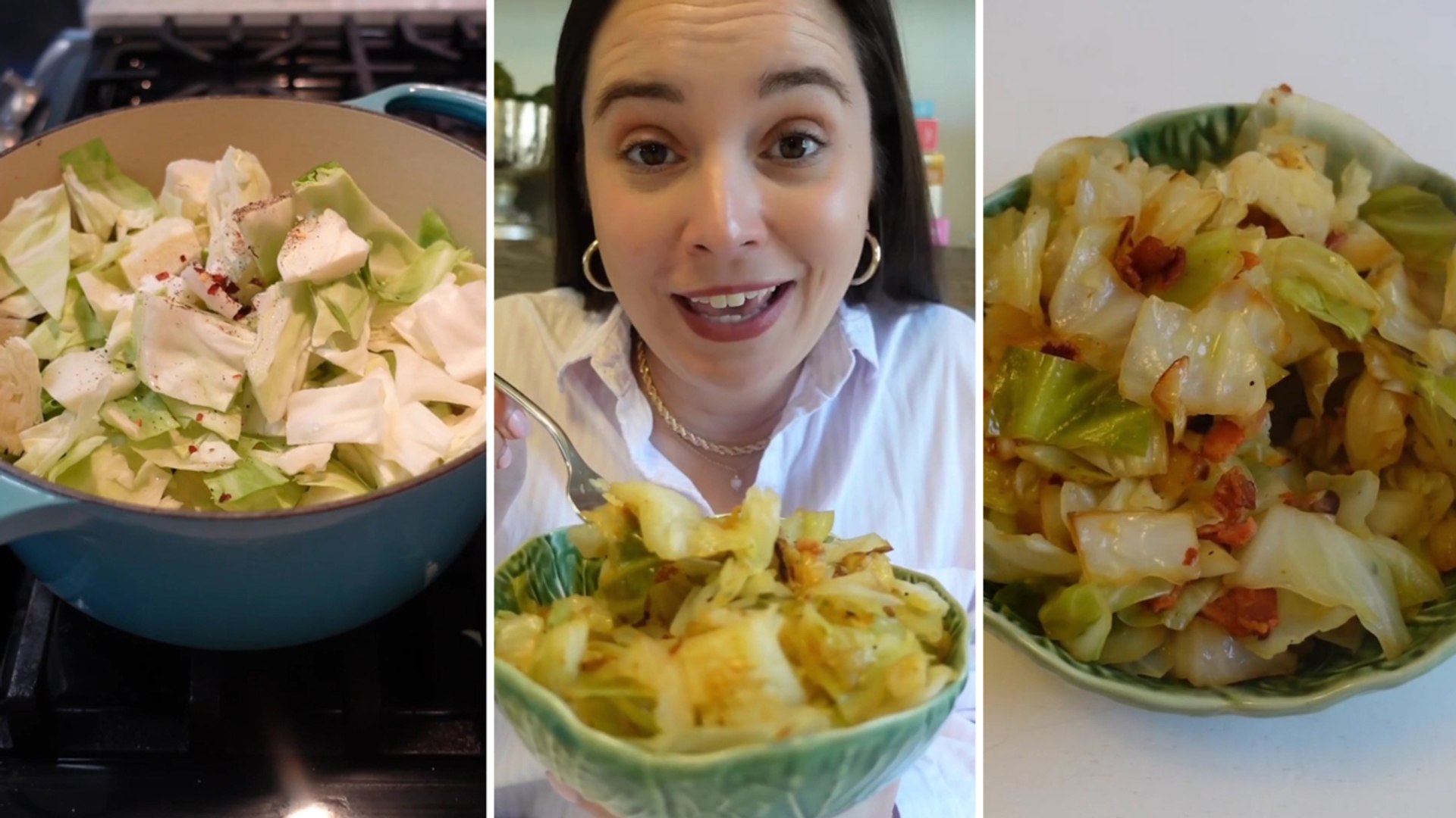 ⁣How to Make Southern-Style Fried Cabbage
