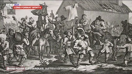 LIGNE ROUGE -  Les casserolades reprennent une vieille tradition historique: le charivari