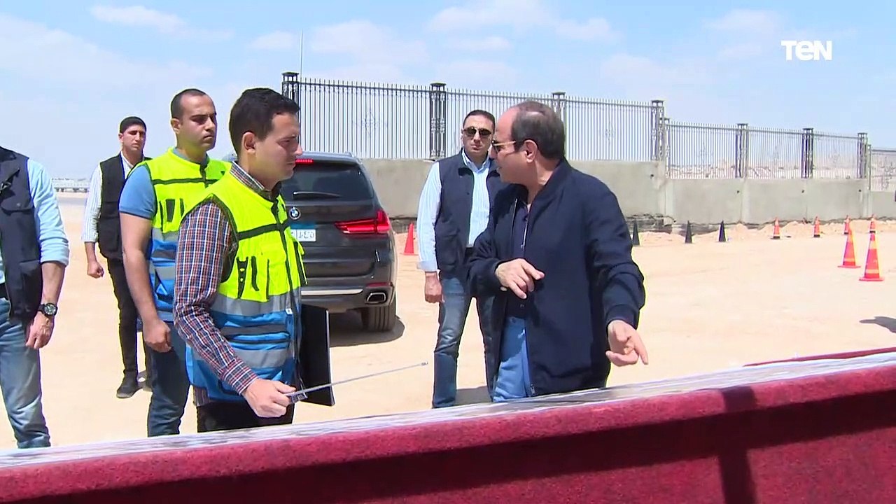 الرئيس السيسي يتفقد أعمال إنشاء سوق عمار بن ياسر بالمقطم