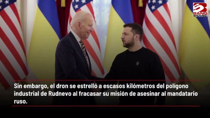 Ucrania intentó asesinar a Vladimir Putin con un dron cargado de explosivos