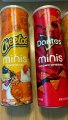 Cheetos Doritos and Sun Chips in Pringles cans