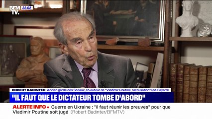 Robert Badinter sur un potentiel procès de Vladimir Poutine: "Il faut réunir les preuves"