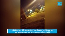 18 tiros en 18 segundos y milagro en Rosario