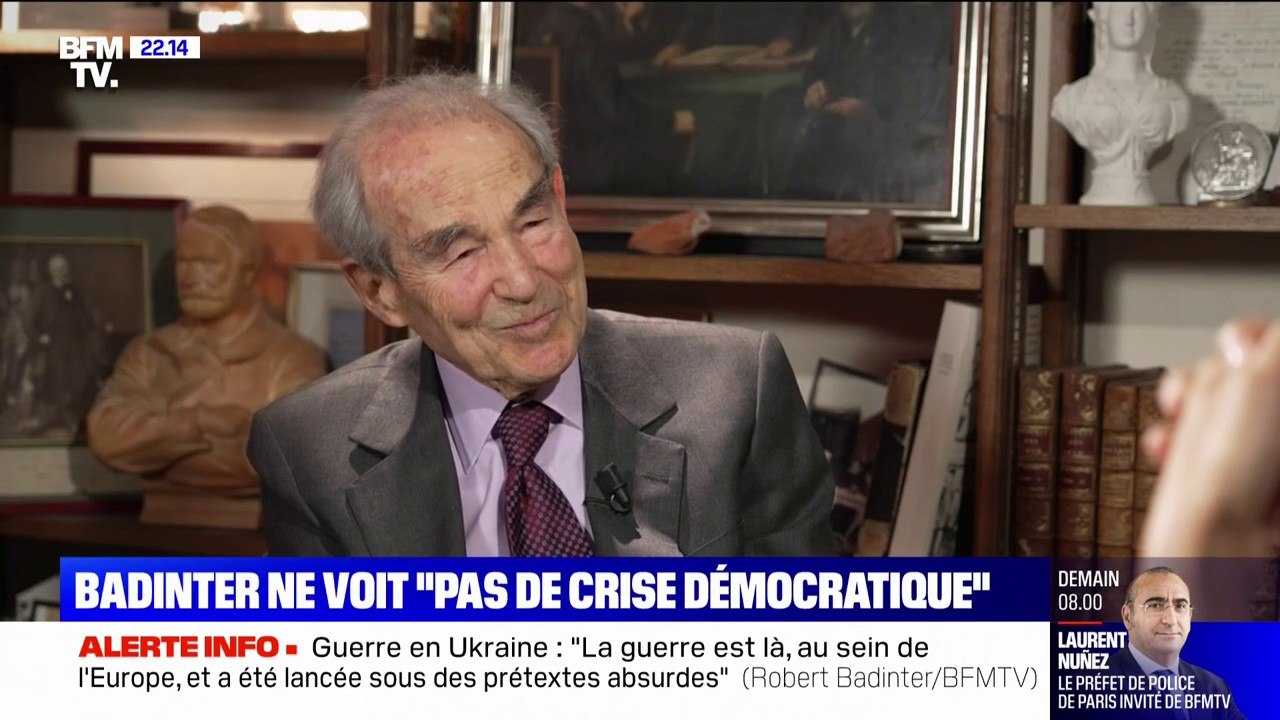 Robert Badinter: "Les prochaines élections se joueront probablement aussi sur la retraite à 62 ans, d'autres diront 60 ans"