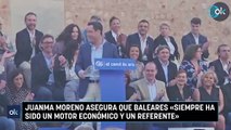 Juanma Moreno asegura que Baleares «siempre ha sido un motor económico y un referente»