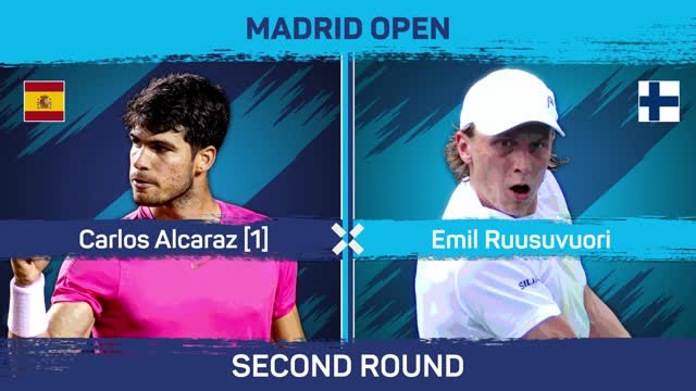 Alcaraz survives early scare to beat Ruusuvuori