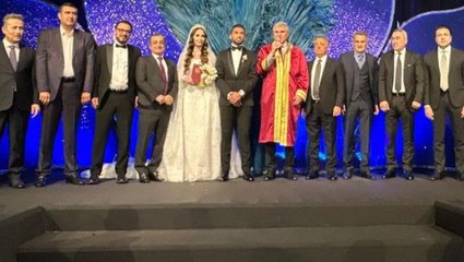 Beşiktaşlı futbolcu Umut'un düğününde Başkan Çebi'nin çifte verdiği nasihat geceye damga vurdu