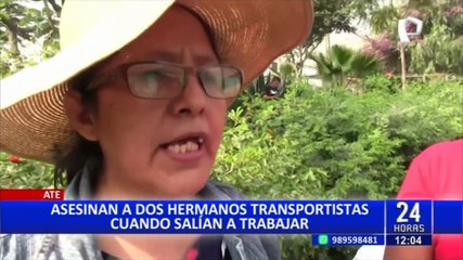 Asesinan a dos hermanos en descampado de Huaycán