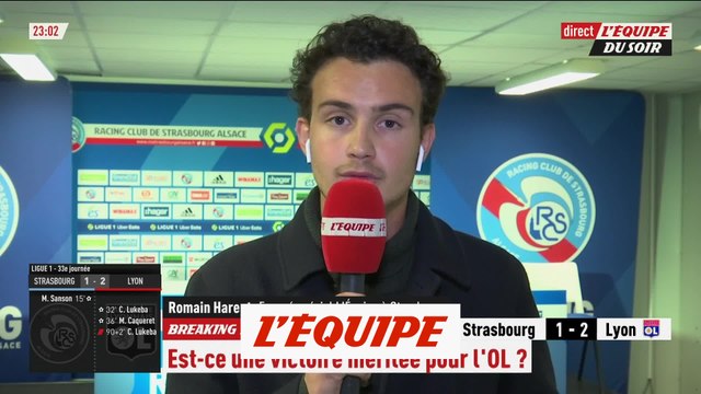 L'OL renverse Strasbourg et peut encore rêver d'Europe - Foot - Ligue 1