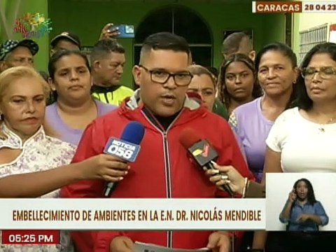 Gobierno de Caracas rehabilita E.N Doctor Nicolás Mendible en la pqa. San Pedro