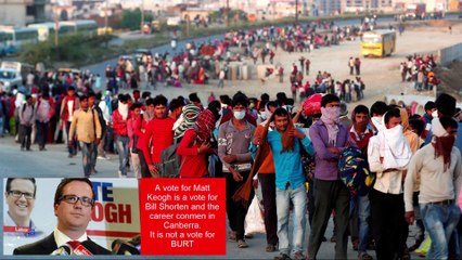 Matt Keogh supporting the immigration disaster