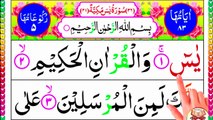 Surah Yaseen -- Beautiful Yasin Recitation -- Hafiz Abrar ul Haq -- 4k Video color coded Quran text