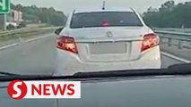 Cops looking for driver who stopped car on fast lane