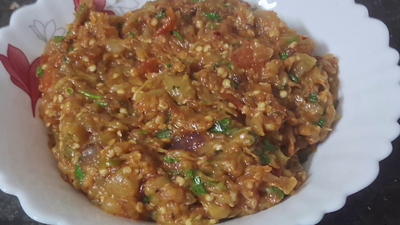 Baingan ka bharta recipe बैंगन का भर्ता how to make baingan bharta video Dailymotion