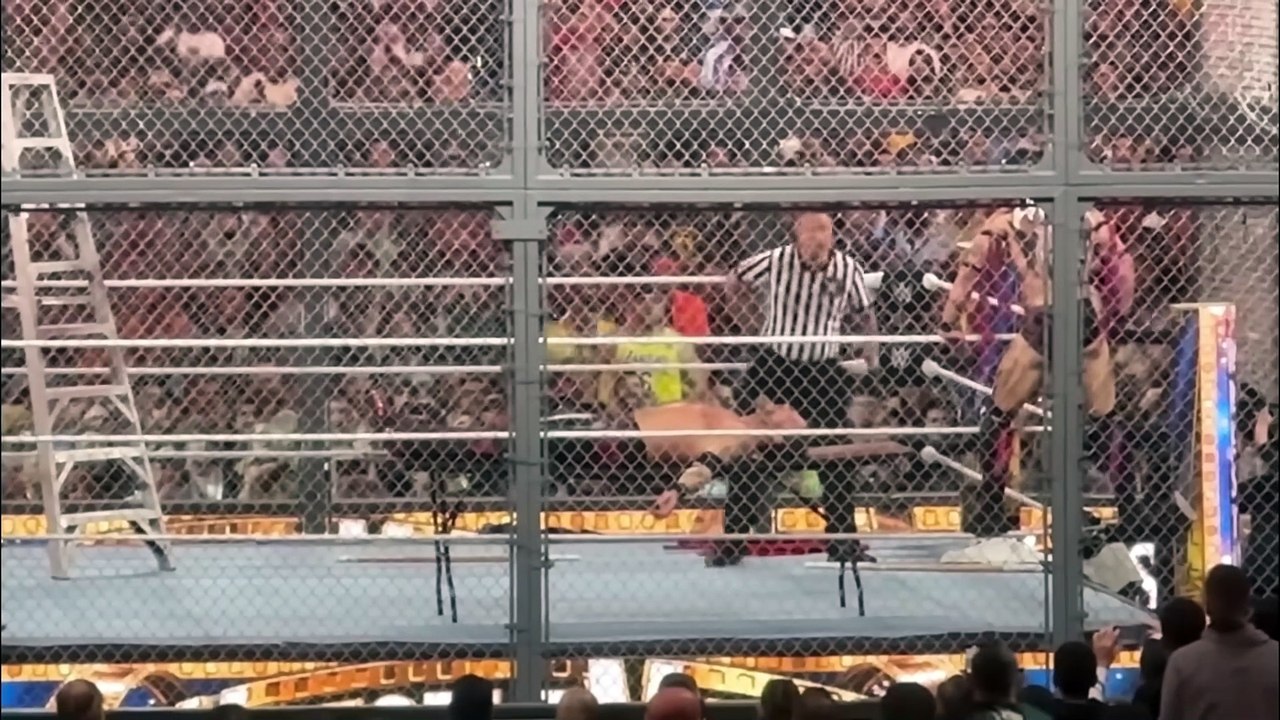 Edge destroys Finn Balor inside Hell in a Cell at Wrestlemania 39