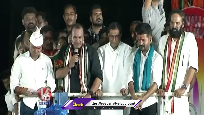Komati Reddy Venkat Reddy Fun with Revanth Reddy _ Nalgonda _ V6 News