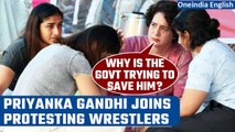 Priyanka Gandhi Vadra meets wrestlers at Delhi’s Jantar Mantar to express solidarity | Oneindia News