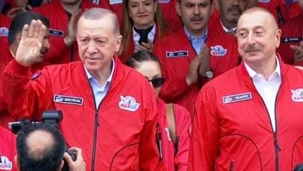 Cumhurbaşkanı Erdoğan 3 gün sonra yeniden meydanlarda! Aliyev ile TEKNOFEST'e katıldı