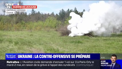 Les soldats ukrainiens se préparent à une contre-offensive
