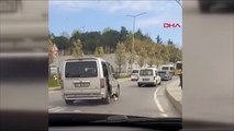 İstanbul trafiğinde ilginç görüntüler