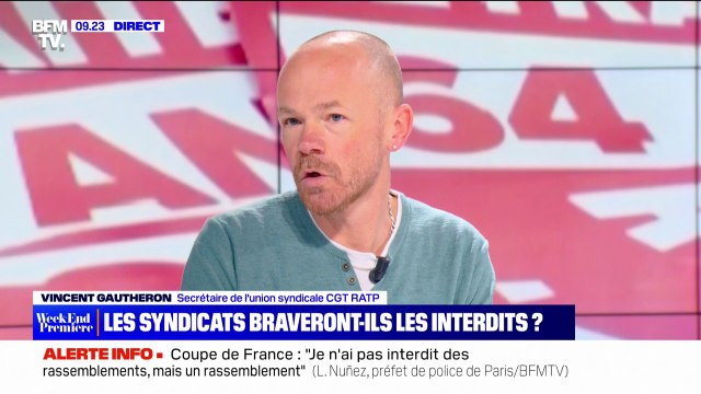 Vincent Gautheron (CGT RATP) sur l'interdiction de rassemblement au Stade de France: L'argumentation de la préfecture est fallacieuse