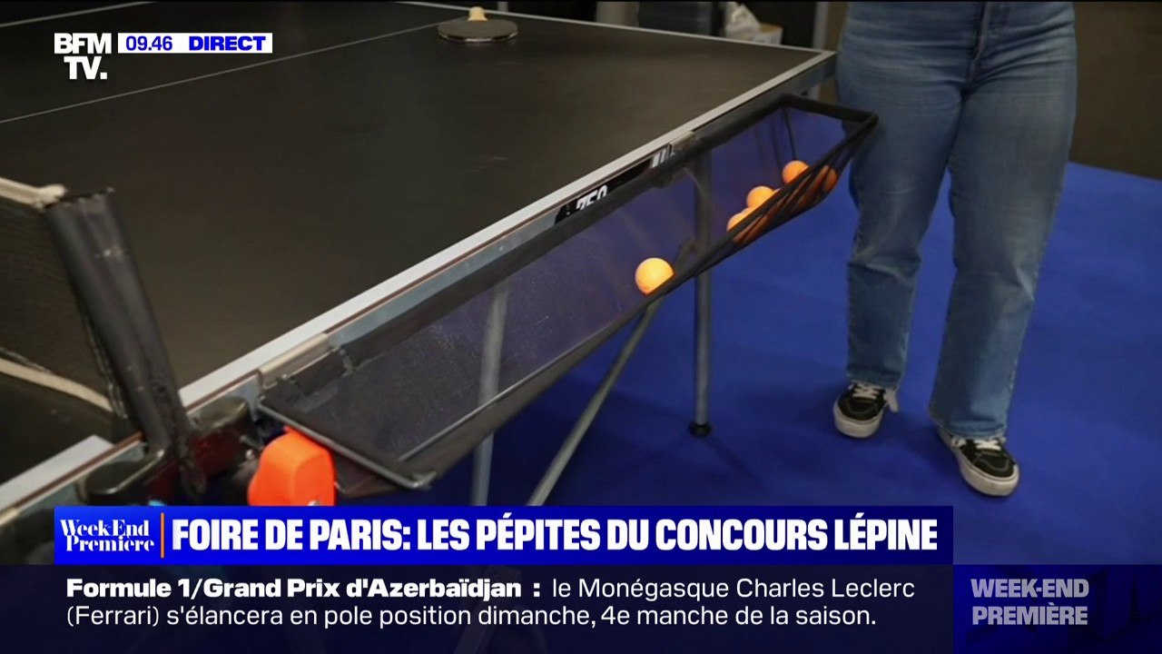 Concours Lépine: des gouttières pour tables de ping-pong pour éviter  d'aller ramasser les balles - Vidéo Dailymotion