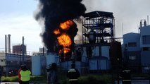 Kimya ve entegre atık tesisinde çıkan yangın söndürüldü