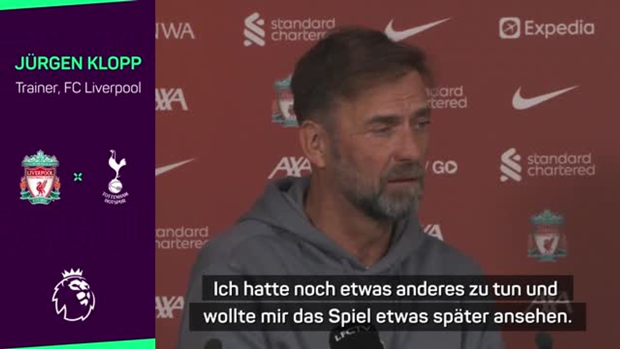Klopp: Dachte, mit dem Bildschirm stimmt etwas nicht
