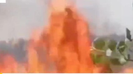 सहारनपुर में आग का तांडव, हाईटेंशन की चिंगारी ने तबाह की फसल