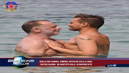 Isola dei Famosi, Simone Antolini sulla crisi  Cecchi Paone: 'Mi sentivo solo, sconfortato'