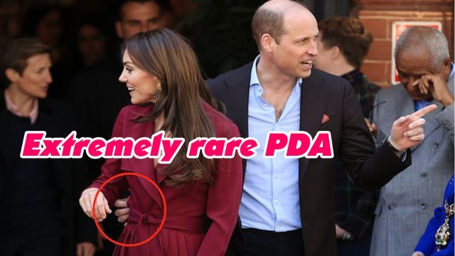 Prince William and Kate Middleton's 'extremely rare PDA' captured by photographer