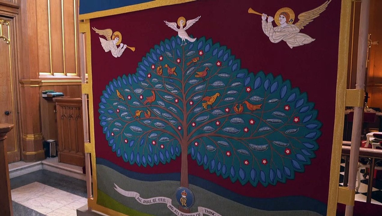 Krönungszeremonie in London - Stellwand spielt besondere Rolle