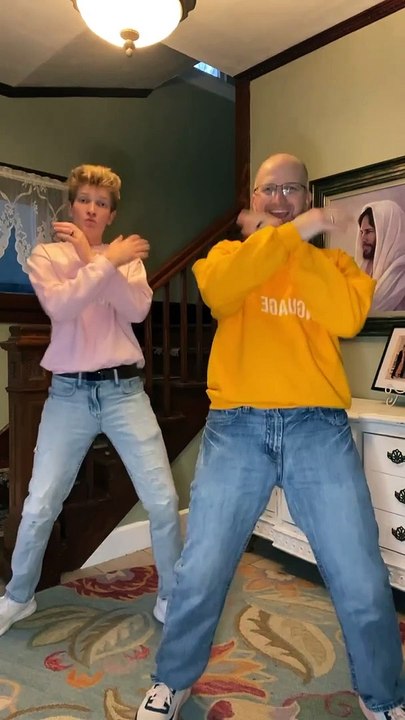 Father-son Bollywood dance