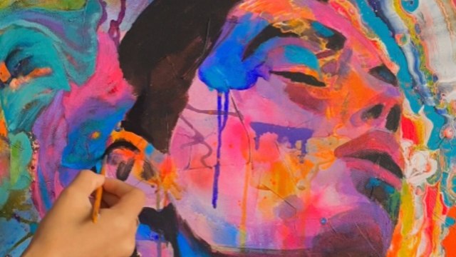 Artist's well-crafted painting process is a guaranteed recipe to paint BANGERS