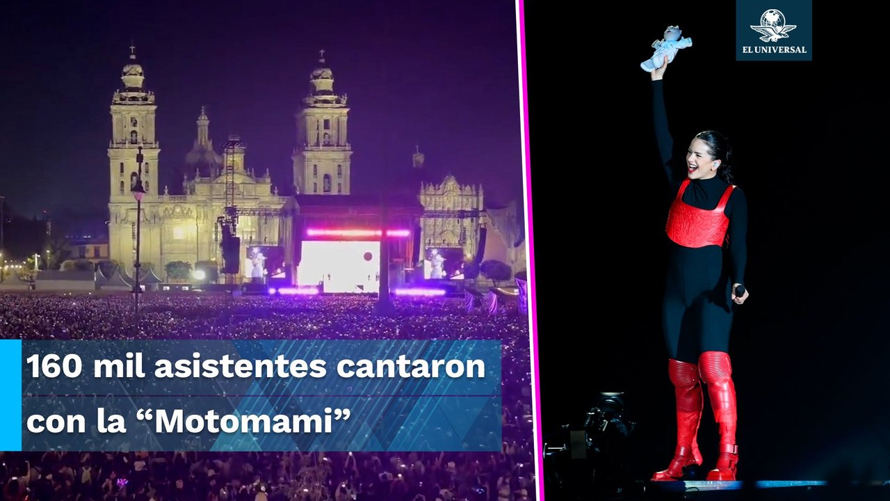 Rosalía la rompe en el Zócalo