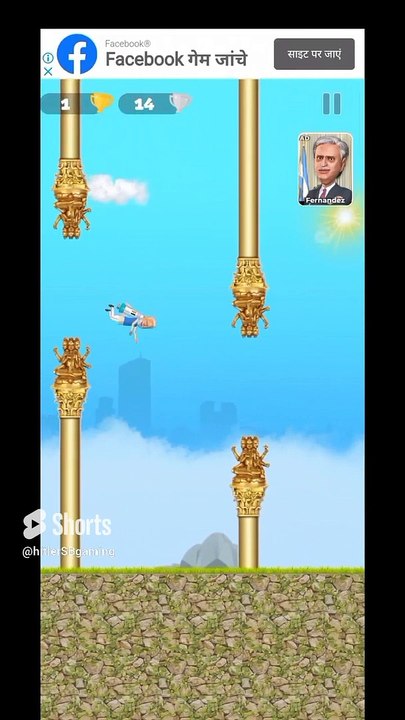 Modi Ji flying with jet pack Modi the flappy bird #shorts - video ...