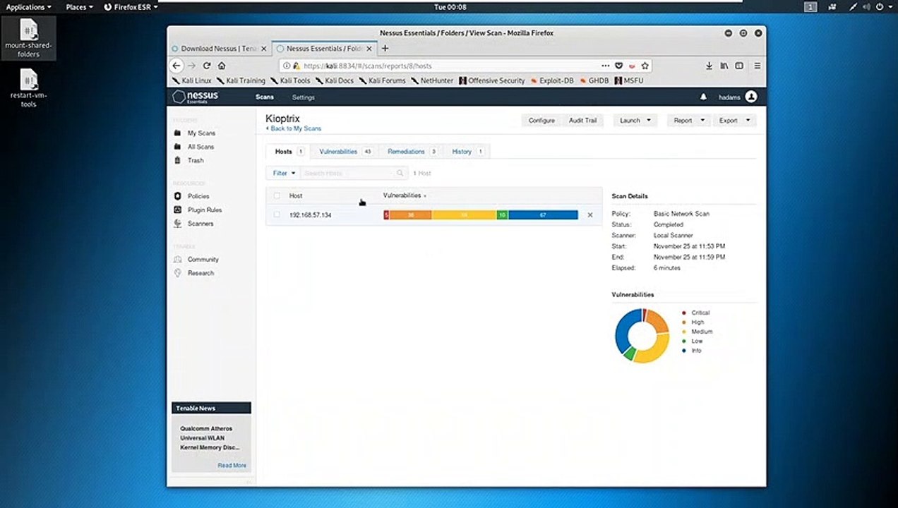 Security Academy Practical Ethical Hacking - Scanning with Nessus Part 2