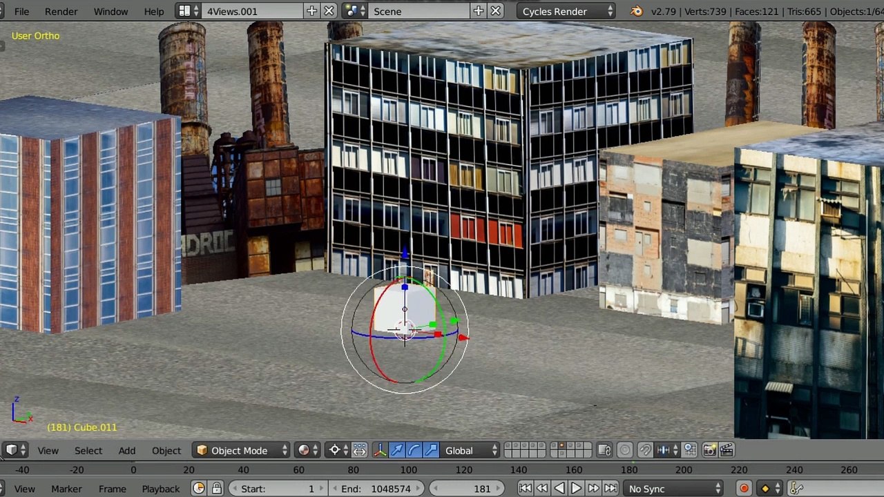 City Speed Build in Blender #8 Extra Big Building