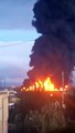 Incendio en un depósito de petróleo de Crimea tras ataque con dron