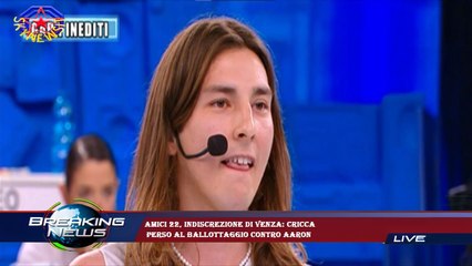 Amici 22, indiscrezione di Venza: Cricca  perso al ballottaggio contro Aaron