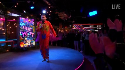 Linda Biscuits gets promoted on Late Night Lycett