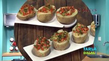 Baked Potatoes with Broccoli and Red Pepper